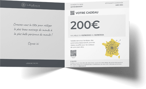 Chèque cadeau 200 € lebienetre