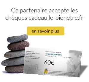 Ce professionnel accepte les chques cadeaux lebienetre.fr